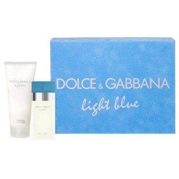 D&G Light Blue set (edt 25ml+50ml Body cream)