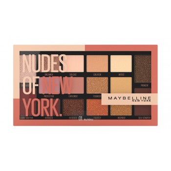 MAYBELLINE палетка теней оттенки Нью-Йорка Nudes 16цв